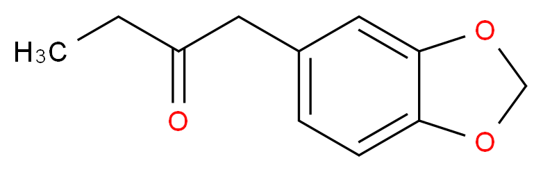 1-(2H-1,3-benzodioxol-5-yl)butan-2-one_分子结构_CAS_23023-13-4