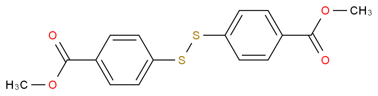 methyl 4-{[4-(methoxycarbonyl)phenyl]disulfanyl}benzoate_分子结构_CAS_35190-68-2