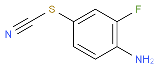 4-amino-3-fluorophenyl thiocyanate_分子结构_CAS_14512-85-7)