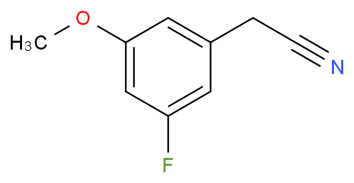 3-(Cyanomethyl)-5-fluoroanisole_分子结构_CAS_)