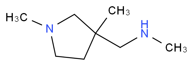 [(1,3-dimethylpyrrolidin-3-yl)methyl](methyl)amine_分子结构_CAS_938458-86-7