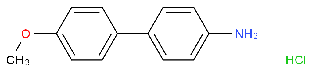 4-(4-methoxyphenyl)aniline hydrochloride_分子结构_CAS_13219-33-5