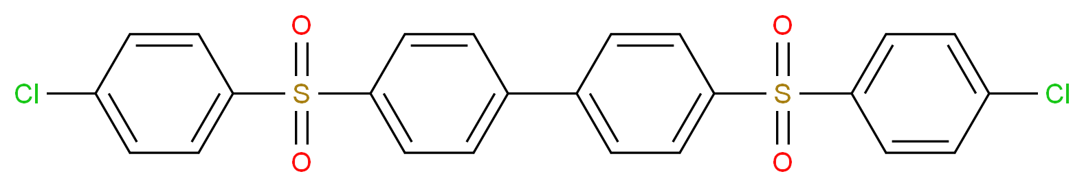 1-(4-chlorobenzenesulfonyl)-4-[4-(4-chlorobenzenesulfonyl)phenyl]benzene_分子结构_CAS_22287-56-5
