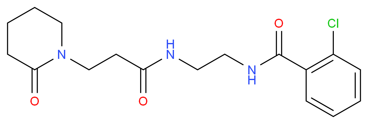 2-chloro-N-(2-{[3-(2-oxopiperidin-1-yl)propanoyl]amino}ethyl)benzamide_分子结构_CAS_)