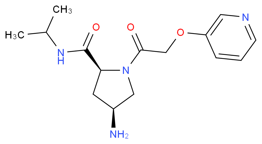 (4S)-4-amino-N-isopropyl-1-[(pyridin-3-yloxy)acetyl]-L-prolinamide_分子结构_CAS_)