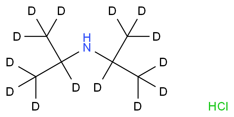 bis[(<sup>2</sup>H<sub>7</sub>)propan-2-yl]amine hydrochloride_分子结构_CAS_1219803-88-9