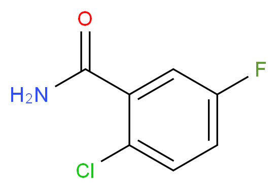 2-Chloro-5-fluorobenzamide_分子结构_CAS_88487-25-6)
