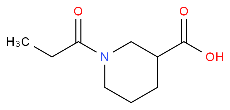 1-propionyl-3-piperidinecarboxylic acid_分子结构_CAS_926246-53-9)