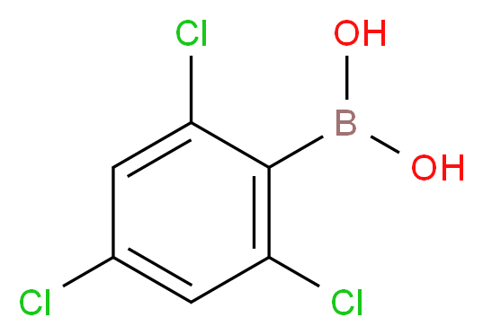 2,4,6-三氯苯硼酸_分子结构_CAS_73852-18-3)