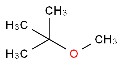 METHYL t-BUTYL ETHER, ACS GRADE_分子结构_CAS_)