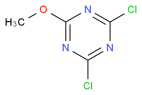 2,4-dichloro-6-methoxy-1,3,5-triazine_分子结构_CAS_3638-04-8)