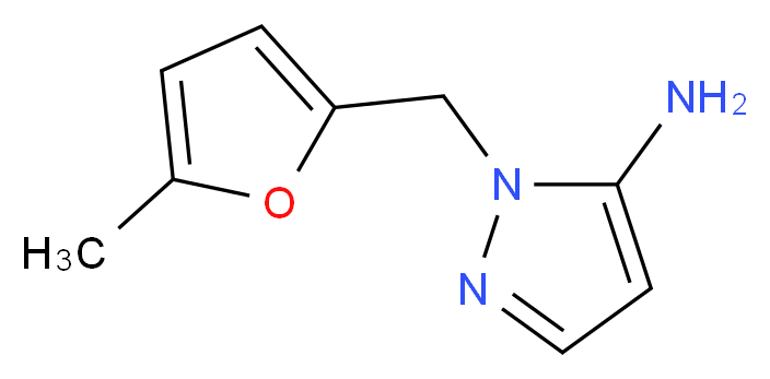 1-[(5-methylfuran-2-yl)methyl]-1H-pyrazol-5-amine_分子结构_CAS_956193-08-1