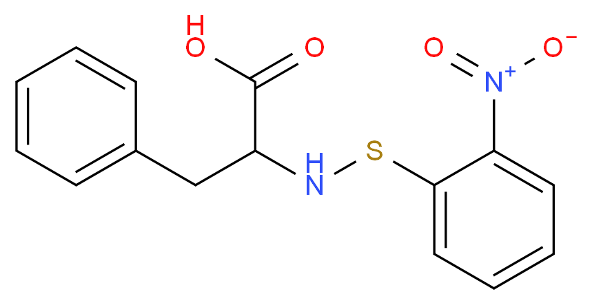 2-{[(2-nitrophenyl)sulfanyl]amino}-3-phenylpropanoic acid_分子结构_CAS_2688-22-4