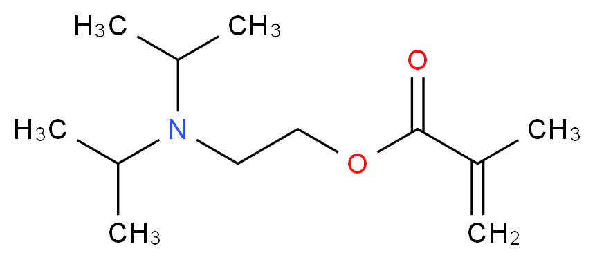 2-[bis(propan-2-yl)amino]ethyl 2-methylprop-2-enoate_分子结构_CAS_16715-83-6