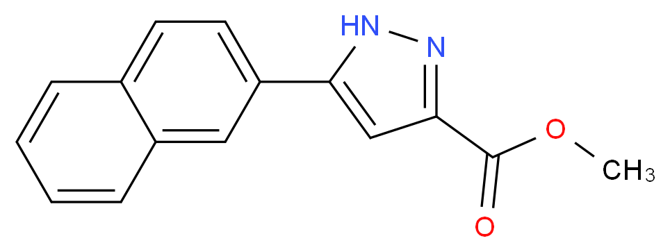 Methyl 5-(naphth-2-yl)-1H-pyrazole-3-carboxylate_分子结构_CAS_164295-93-6)