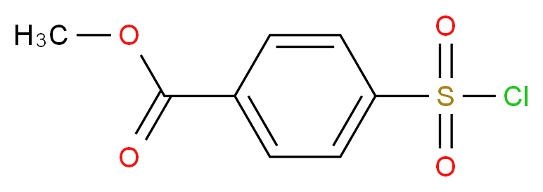 4-Chlorosulfonyl-benzoic acid methyl ester_分子结构_CAS_69812-51-7)