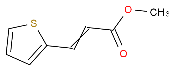 Methyl 3-[2-Thienyl)propenoate_分子结构_CAS_20883-96-9)