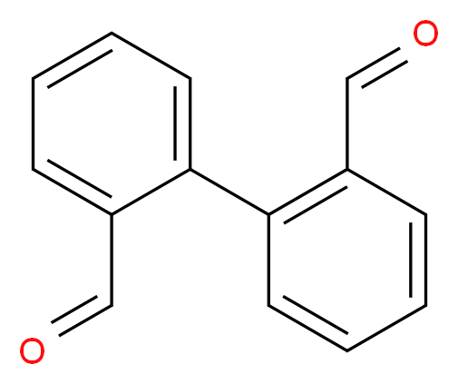 Biphenyl-2,2'-dicarboxaldehyde_分子结构_CAS_1210-05-5)