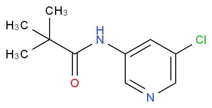 N-(5-chloropyridin-3-yl)-2,2-dimethylpropanamide_分子结构_CAS_879326-78-0