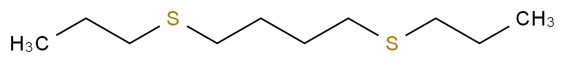 1,4-bis(propylsulfanyl)butane_分子结构_CAS_56348-39-1