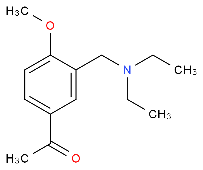 1-{3-[(diethylamino)methyl]-4-methoxyphenyl}ethan-1-one_分子结构_CAS_93344-82-2
