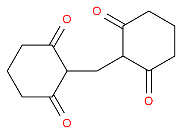 2-[(2,6-dioxocyclohexyl)methyl]cyclohexane-1,3-dione_分子结构_CAS_54135-60-3