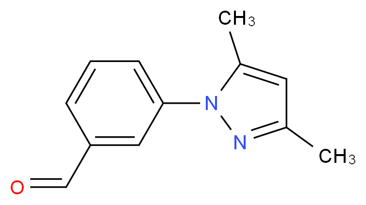 3-(3,5-dimethyl-1H-pyrazol-1-yl)benzaldehyde_分子结构_CAS_956352-08-2)