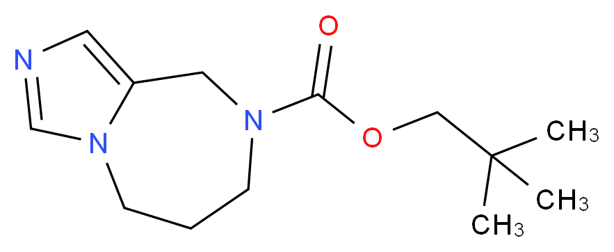 2,2-dimethylpropyl 6,7-dihydro-5H-imidazo[1,5-a][1,4]diazepine-8(9H)-carboxylate_分子结构_CAS_)