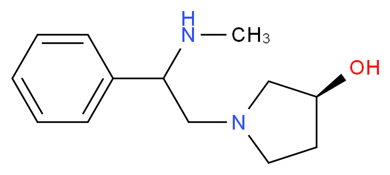 (2'S,3S)-1-(2-Methylamino-2-phenyl-ethyl)-pyrrolidin-3-ol_分子结构_CAS_)