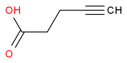 pent-4-ynoic acid_分子结构_CAS_6089-09-4