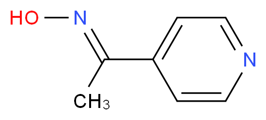 1-(4-Pyridinyl)-1-ethanone oxime_分子结构_CAS_)