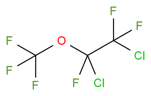 1,2-Dichlorotrifluoroethyl trifluoromethyl ether_分子结构_CAS_2356-53-8)