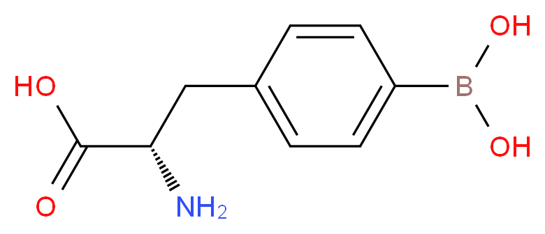 (2S)-2-amino-3-[4-(dihydroxyboranyl)phenyl]propanoic acid_分子结构_CAS_76410-58-7