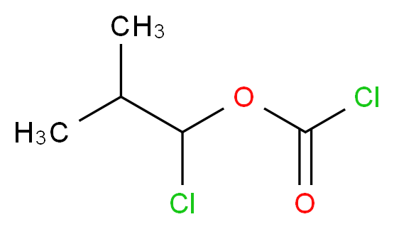 1-chloro-2-methylpropyl chloroformate_分子结构_CAS_92600-11-8