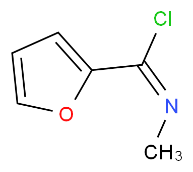 N-methylfuran-2-carboximidoyl chloride_分子结构_CAS_6521-33-1)