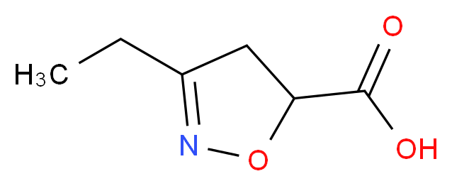 3-Ethyl-4,5-dihydroisoxazole-5-carboxylic acid_分子结构_CAS_)