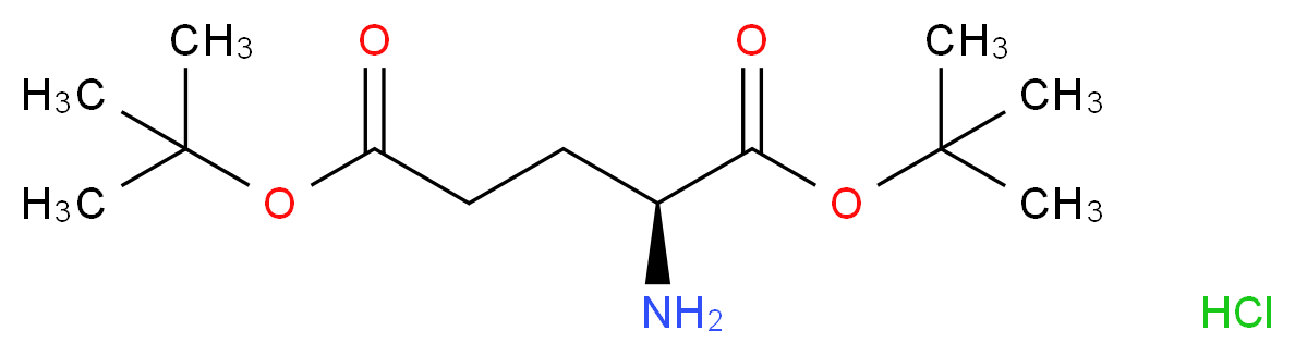 H-Glu(OtBu)-OtBu HCl_分子结构_CAS_32677-01-3)