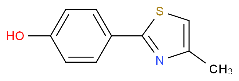 4-(4-methyl-1,3-thiazol-2-yl)phenol_分子结构_CAS_138330-01-5)