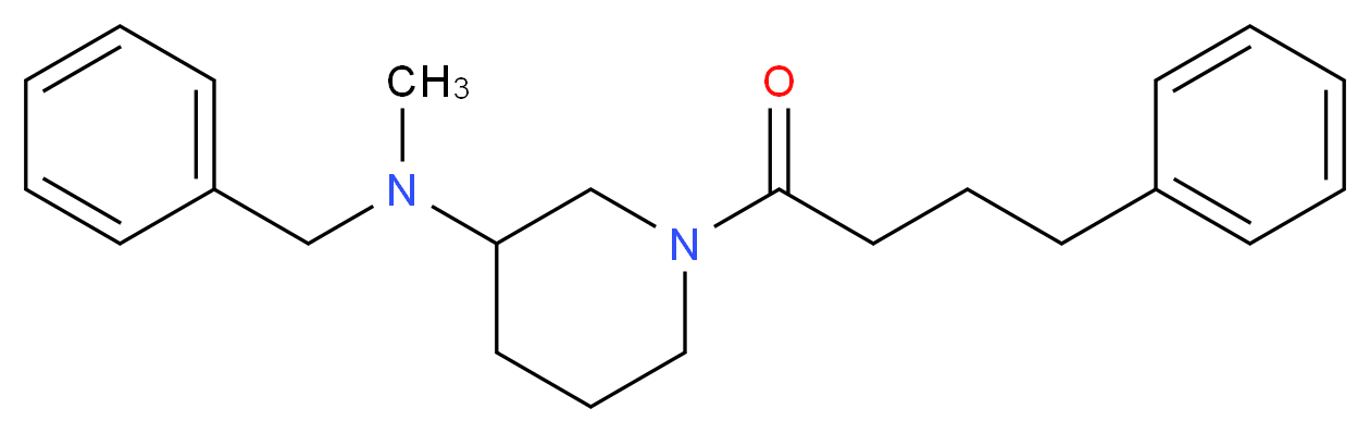N-benzyl-N-methyl-1-(4-phenylbutanoyl)-3-piperidinamine_分子结构_CAS_)