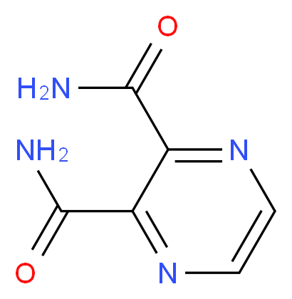 2,3-PYRAZINE DICARBOXAMIDE_分子结构_CAS_6164-78-9)