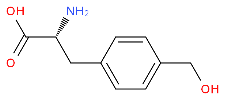 4-(羟甲基)-D-苯丙氨酸_分子结构_CAS_15720-17-9)