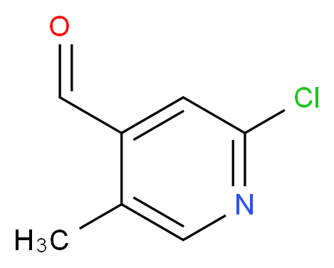 2-chloro-5-methylpyridine-4-carbaldehyde_分子结构_CAS_1060801-49-1