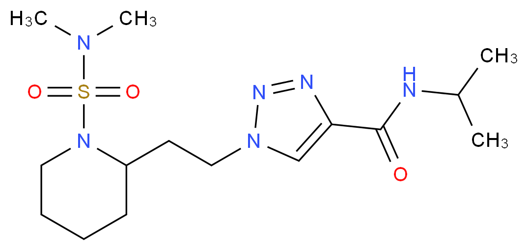 1-(2-{1-[(dimethylamino)sulfonyl]-2-piperidinyl}ethyl)-N-isopropyl-1H-1,2,3-triazole-4-carboxamide_分子结构_CAS_)