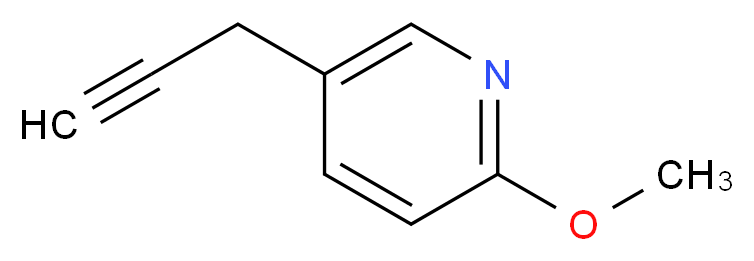 2-methoxy-5-(prop-2-yn-1-yl)pyridine_分子结构_CAS_1196153-78-2