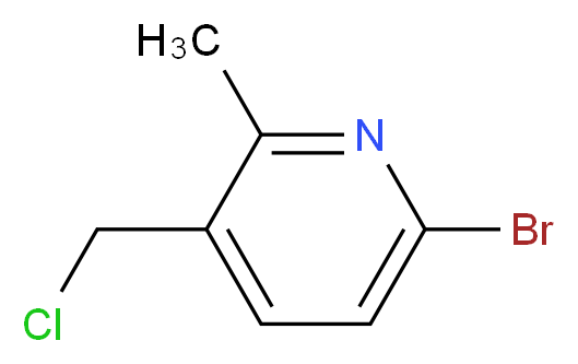 6-bromo-3-(chloromethyl)-2-methylpyridine_分子结构_CAS_1196157-21-7)