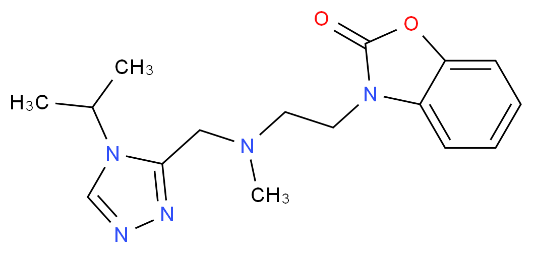3-{2-[[(4-isopropyl-4H-1,2,4-triazol-3-yl)methyl](methyl)amino]ethyl}-1,3-benzoxazol-2(3H)-one_分子结构_CAS_)