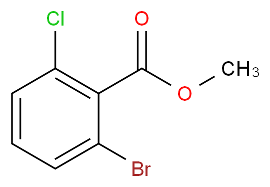 methyl 2-bromo-6-chlorobenzoate_分子结构_CAS_685892-23-3