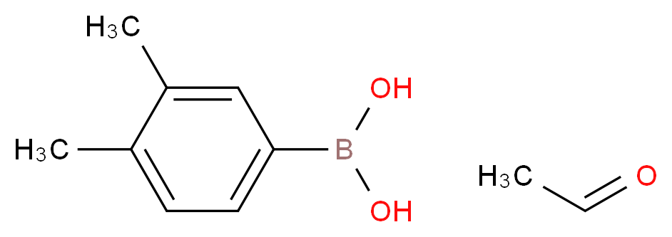 (3,4-dimethylphenyl)boronic acid; acetaldehyde_分子结构_CAS_850568-09-1