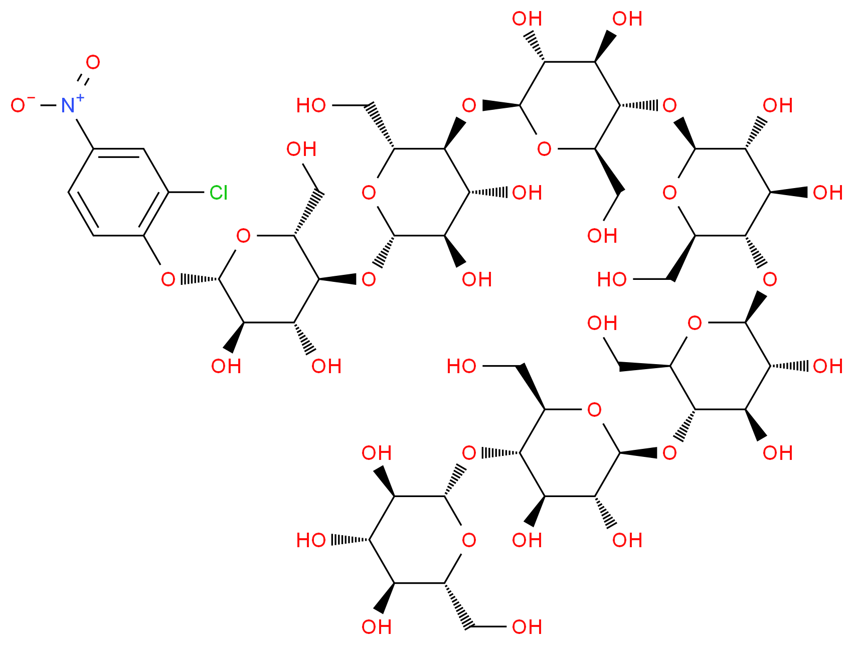 2-Chloro-4-nitrophenyl-β-D-maltoheptaoside_分子结构_CAS_90826-64-5)