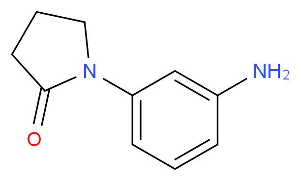 1-(3-aminophenyl)pyrrolidin-2-one_分子结构_CAS_31992-43-5)